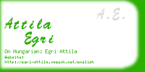 attila egri business card